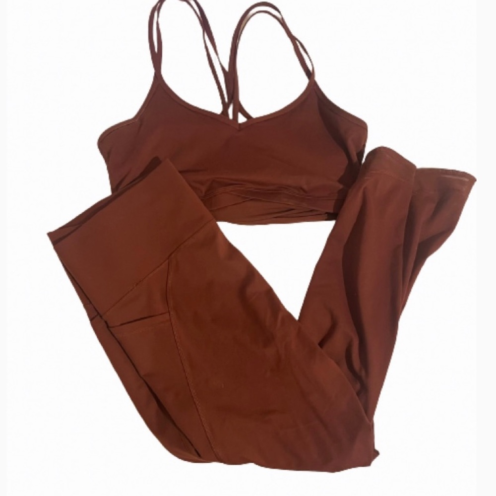 TARGET burgundy women’s athletic gym set yoga plus size bra top and leggings